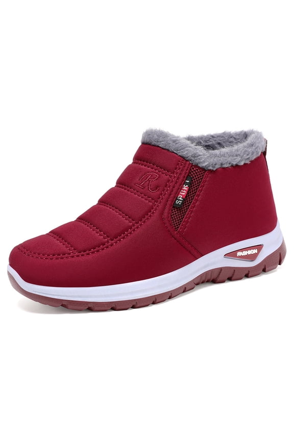 Men's and Women's cotton shoes, Waterproof Winter shoes with Slip-on, Fashion cotton shoes for Cold Weather