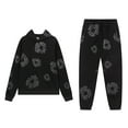 thumbnail image 1 of Men's and women's foam printed hoodie and pants set, loose and oversized graphic retro Y2K men's and women's two-piece set, special street set, 1 of 7