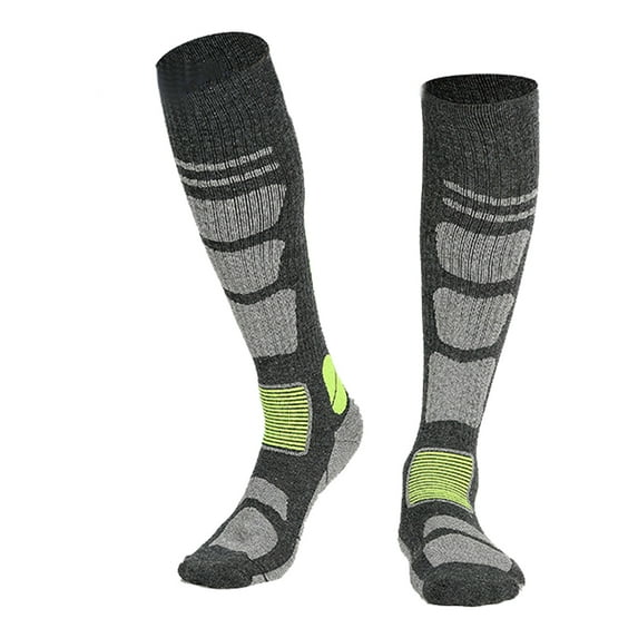 Men's and women's over-the-knee skiing and snowboarding socks