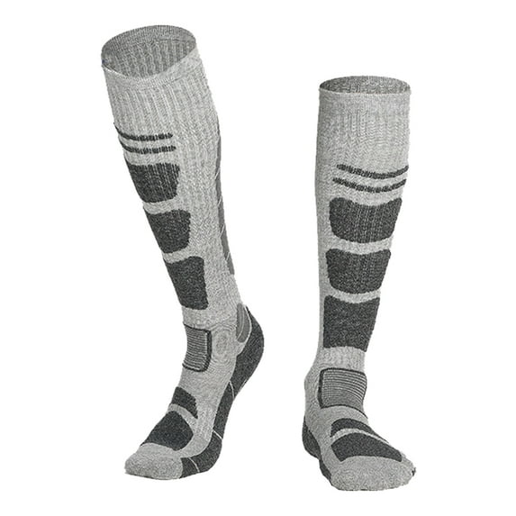 Men's and women's over-the-knee skiing and snowboarding socks