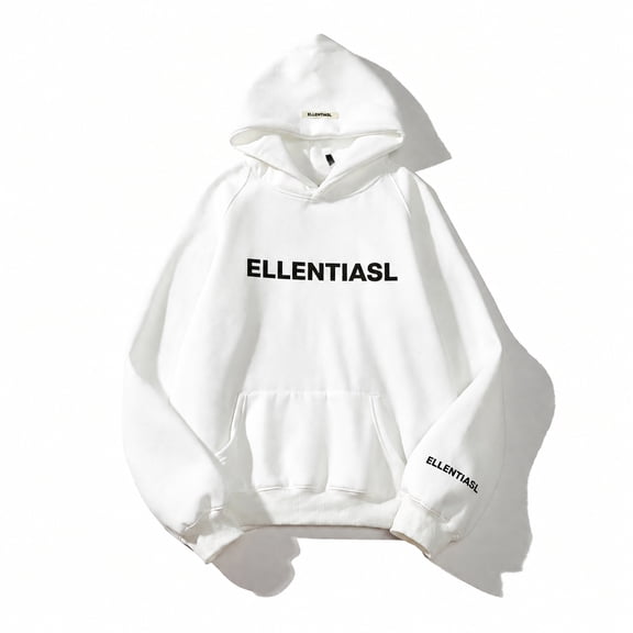 Men's and women's oversized hoodies, couple style, basic pure color hoodie pullovers