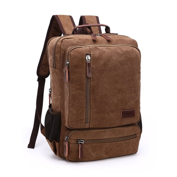 Men's and women's retro backpack,Dark Blue