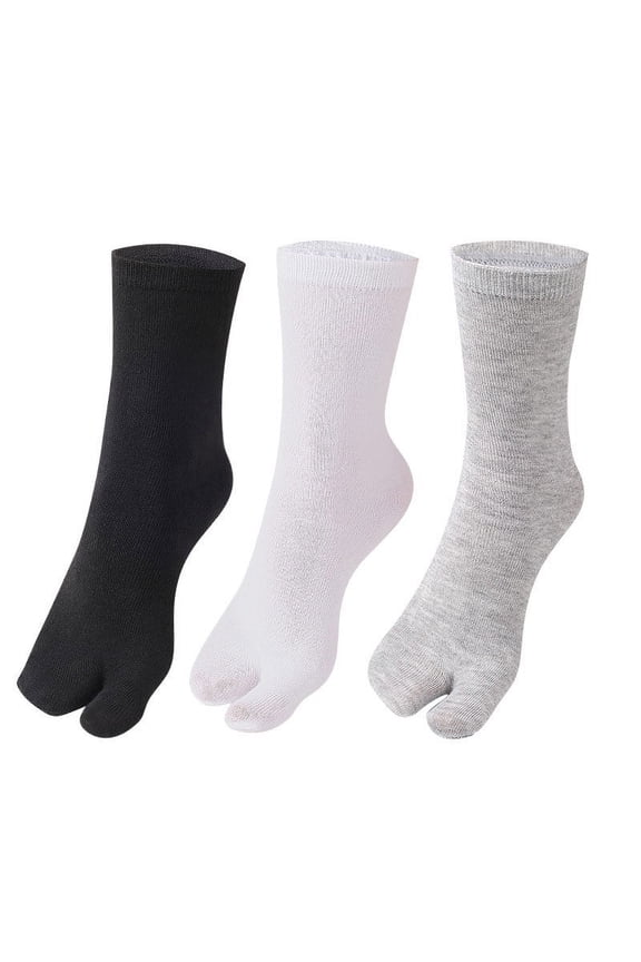 Men's and women's split toe socks clogs socks hallux valgus orthopedic split toe split toe sweat absorption-grey