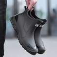 "Men's ankle rain bootswaterproof, slipresistant with soft PVC sole
