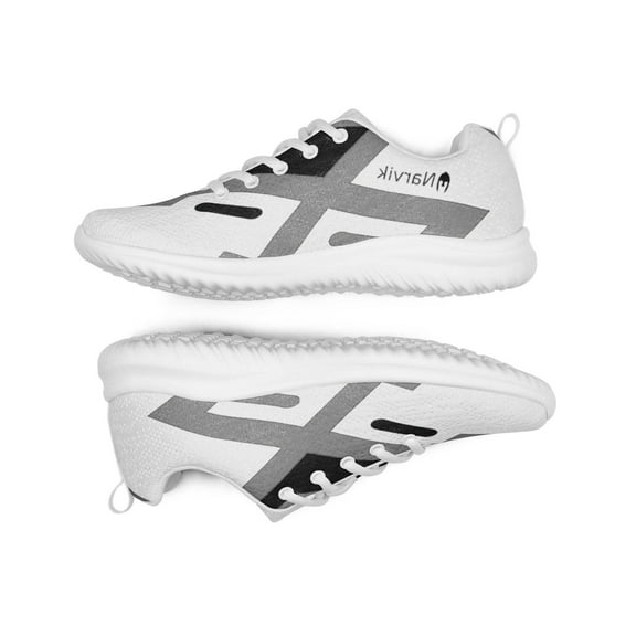 Narvik Athletic Shoes, Gray and Black, Size 8