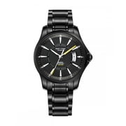 Mens automatic mechanical movement, round dial, high-quality stainless steel strap