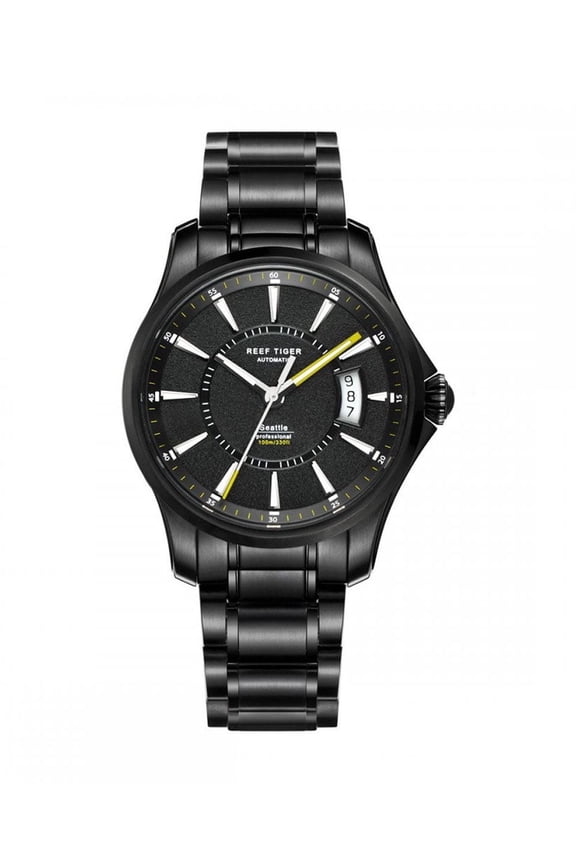 Men's automatic mechanical movement, round dial, high-quality stainless steel strap