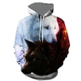 thumbnail image 1 of Men's autumn and winter long-sleeved sweatshirt European and American street hooded sweatshirt 3d wolf print sweatshirt for men-WY-71-XXXL, 1 of 9