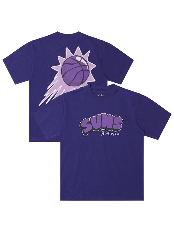 Men's b2Ss Purple Phoenix Suns Bubble Flare Logo T-Shirt