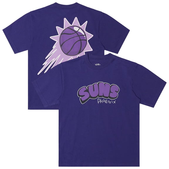 Men's b2Ss Purple Phoenix Suns Bubble Flare Logo T-Shirt