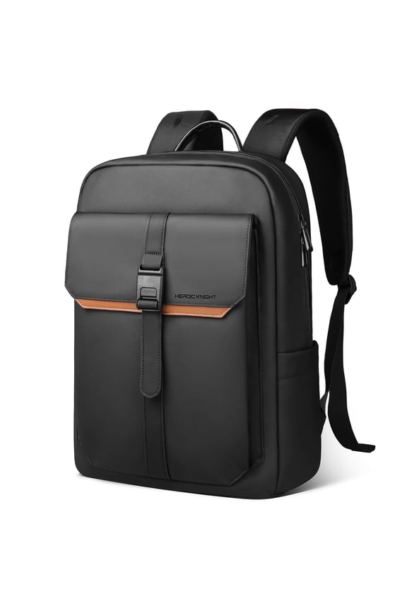 Sleek Vintage Laptop Backpack, Slim Computer Bag Lightweight Bookbag for Men & Women, Fits up to 15.6" Laptops