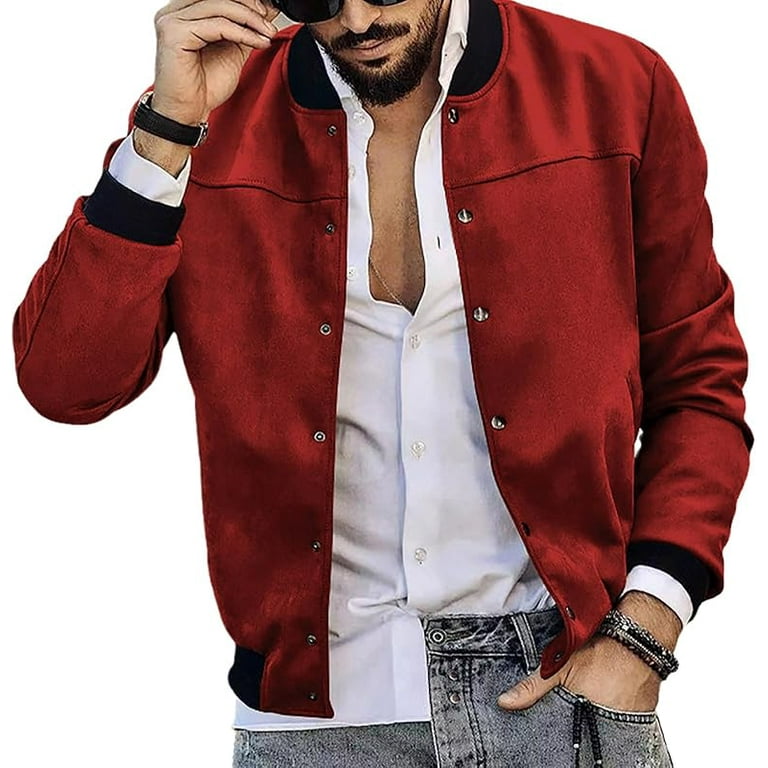 Bomber jacket with button down clearance