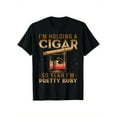 thumbnail image 1 of Men's cigar print cotton T-shirt, casual short-sleeved crew neck T-shirt, soft and comfortable top, men's, 1 of 5