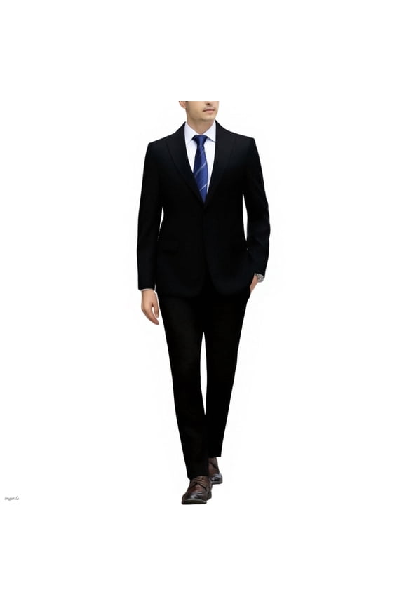 Men's classic slim-fit three-piece suit, suitable for business, weddings and banquets.