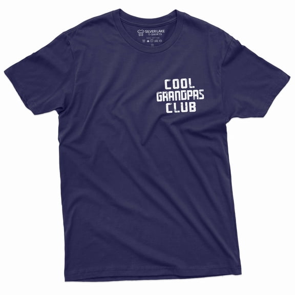 Men's cool grandpa T-shirt grandfather gift shirt cool papa father's day tee grandpa gifts (X-Large Navy Blue)