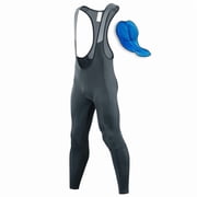 Qualidyne Mens Cycling Bib Pants 4D Padded Biking Tights Leggings Riding Bicycle Pants for Autumn and Winter Cycling