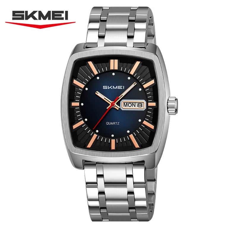 Analog Quartz Watch Stainless Steel Waterproof Calendar Business Wrist Watch ZUNPAI Watches for Women with Luminous Calendar Waterproof  main image 2