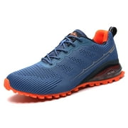 Men's fashion sneakers lightweight breathable walking shoes tennis cross training shoe non slip trail running shoes