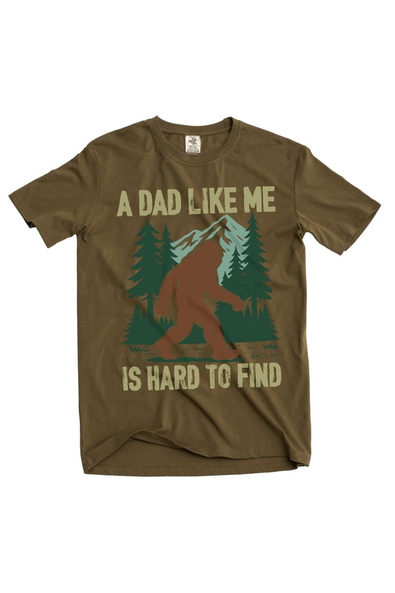 Men's funny dad like me is hard to find T-shirt Papa Daddy Tshirt (4X-Large Military Green)