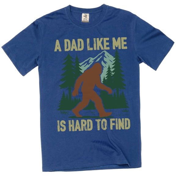 Men's funny dad like me is hard to find T-shirt Papa Daddy Tshirt (Medium Navy Blue)