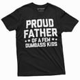 thumbnail image 1 of Men's funny dad of few dumbass kids t-shirt girls boys father's day humorous gift tee, 1 of 5