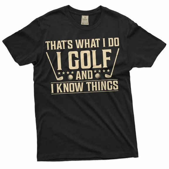 Men's funny golfing T-shirt Golf player sports hobby Father's day golf tee