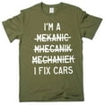 thumbnail image 1 of Men's funny mechanic T-shirt I fix cars garage papa dad husband gift tee shirt gift for him, 1 of 6
