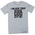 thumbnail image 1 of Men's god kept me tee shirt religious Christian Jesus Christ Church motiovational tee shirt (X-Large Grey), 1 of 6