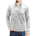 thumbnail image 1 of Men's golf shirt slim lapel half zip long sleeve pullover elastic lightweight sweatshirt, 1 of 6