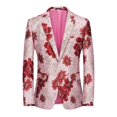 Men's highend brand suit jacket Blazer slim business casual print