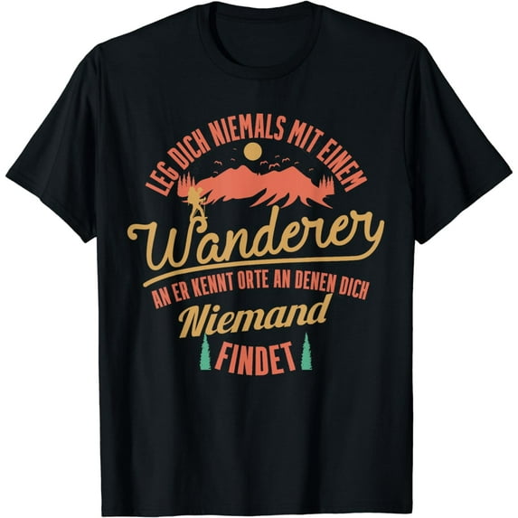 Men's hiking shirt, hiking, gift, mountaineering, climbing T-Shirt