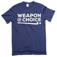thumbnail image 1 of Men's hockey T-shirt ice-hockey sports weapon of choice Tshirt, 1 of 6
