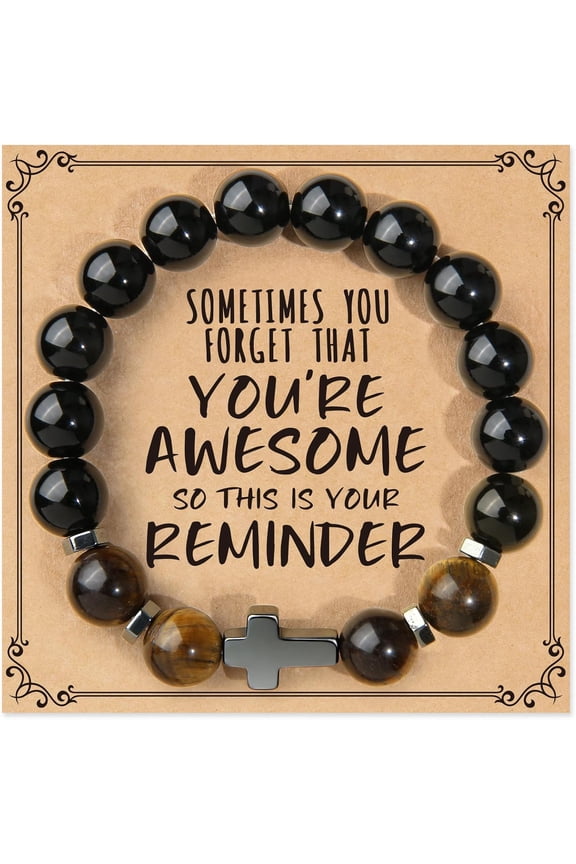 Men's jewellery and card gifts, sometimes you forget your great bracelets, Christmas birthday inspirational gifts for dads sons boyfriends husbands friends
