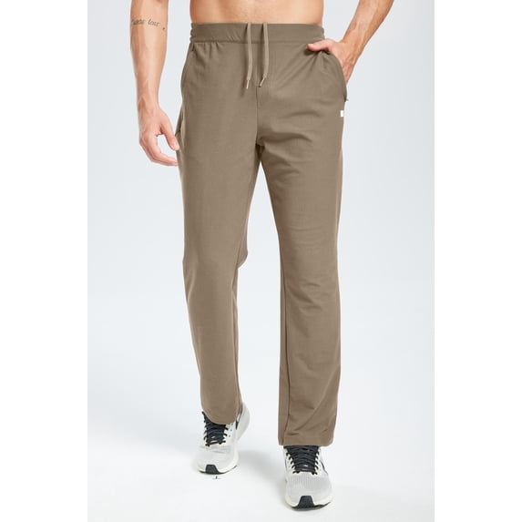 MASKERT Men's Pants 4-Way Stretch Athletic Pants with Pockets Moisture Wicking Breathable Drawstring Elastic Waist Casual Lounge Pants for Workout Running Travel