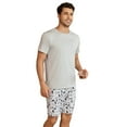 thumbnail image 1 of Home Wear Set Short-Sleeved Short Pants Men's Light Gray Game Controller Printed, 1 of 6