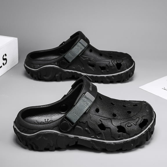 Men's lightweight breathable hole shoes, couple garden shoes, men's sandals, men's summer shoes, durable and non-slip