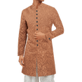 thumbnail image 1 of Men's long-sleeve Kurta coat, Indian ethnic royal suit, stand collar, wedding and festive party blazer, 1 of 4