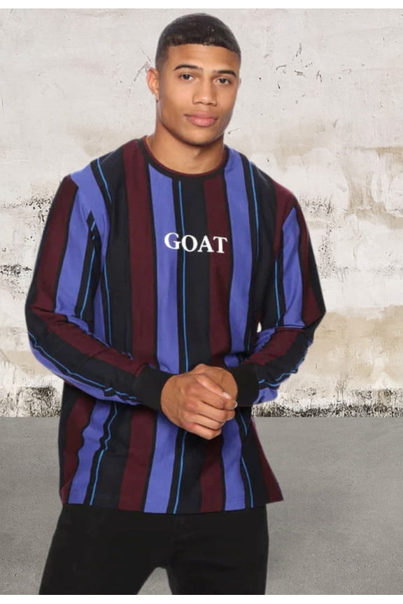 Men's Long Sleeve Multicolor Top