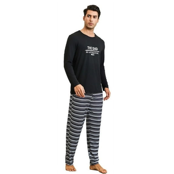 New men's long-sleeved long pants casual multi-functional home wear set, suitable for autumn and winter seasons