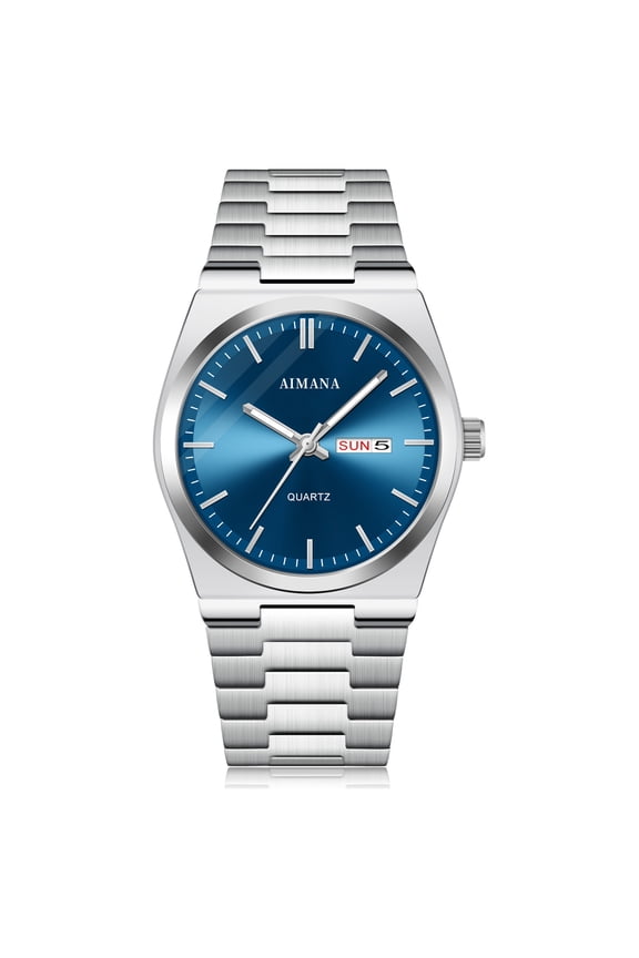 Men's luxury steel band quartz watch, essential for business elites, ultra-thin design, precise timekeeping, fashionable and trendy men's wristwatch