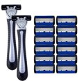 Men's manual razor safety razor 6layer stainless steel hair removal