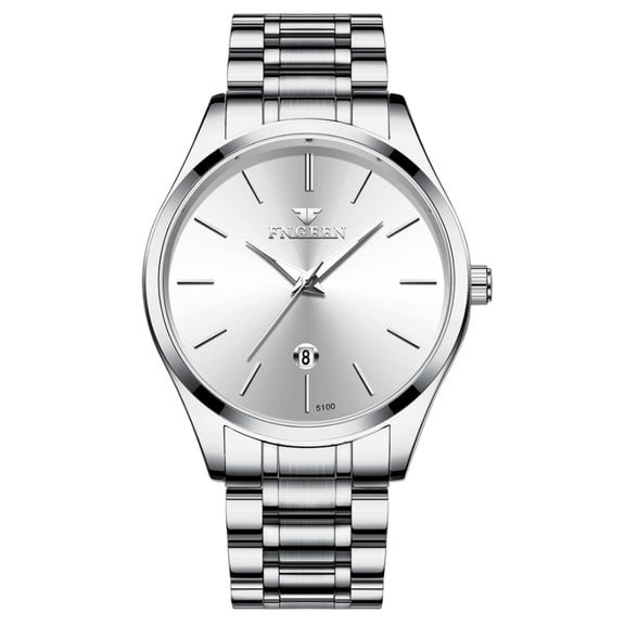 Men's mesh - strap quartz watch for students. It is an ultra - thin, waterproof and black - colored minimalist watch