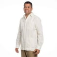 thumbnail image 1 of Men's mexican wedding shirt, linen guayabera shirt SIZE:S COLOR:IV, 1 of 1