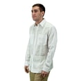 thumbnail image 1 of Men's mexican wedding shirt, linen guayabera shirt., 1 of 1