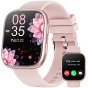 Smart Watch Fits for Android & iPhone, 1.85 inch Fitness Tracker, Men Womens Smartwatch with Make/Answer Calls/Message Reminder/100+ Sports Models, IP68 Waterpr