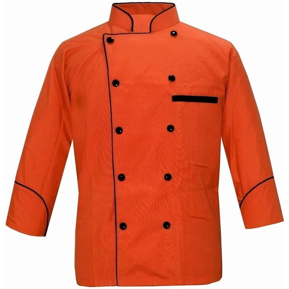 Men's multicolor 3/4 Sleeve Chef Coat Size (XS-6XL)
