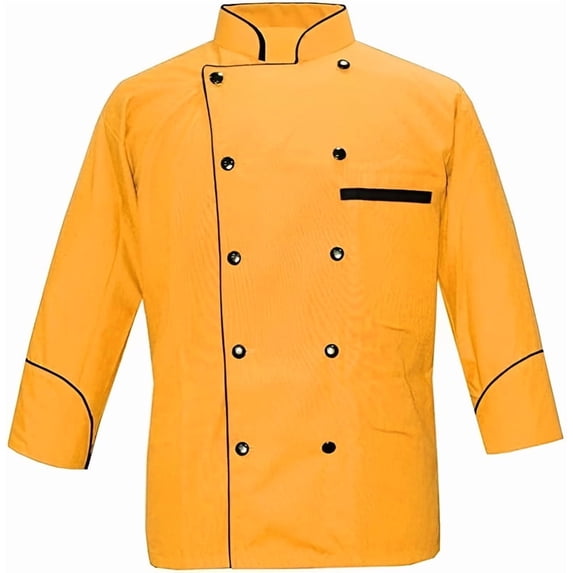 Men's multicolor 3/4 Sleeve Chef Coat Size (XS-6XL)