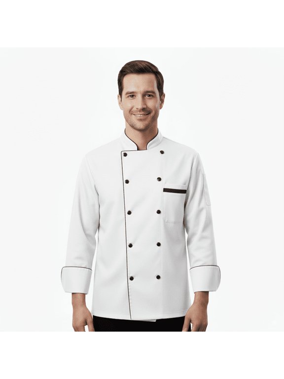 Men's multicolor 3/4 Sleeve Chef Coat Size (XS-6XL)