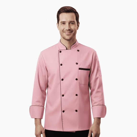 Men's multicolor 3/4 Sleeve Chef Coat Size (XS-6XL)