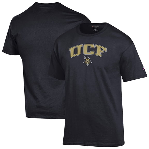 Men's-Champion Black UCF Knights Arch Over Logo T-Shirt
